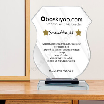 Tayin Olanlara Özel Teşekkür Plaketi online tasarla