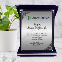 Tebrik Lacivert Plaket online tasarla