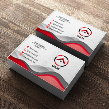 Tek Yön Emlak Kartviziti Tasarımı online tasarla