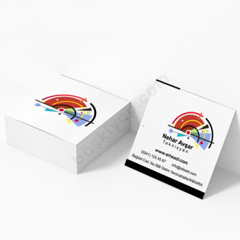 Teknisyen Kare Kartvizit online tasarla