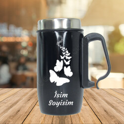 Kelebek Tasarımlı Termos Bardak online tasarla