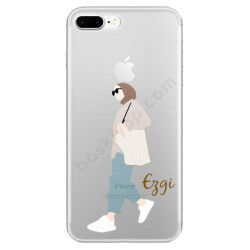 Tesettürlü Çantalı Kız Tasarımlı Iphone 7 Plus Kılıf online tasarla