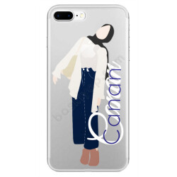 Tesettürlü Sevecen Kız Tasarımlı Iphone 7 Plus Kılıf online tasarla