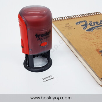 Trodat 46130 Yuvarlak Orta Boy İşlendi Kaşesi online tasarla