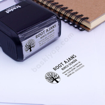 Trodat 4912 Orta Boy Logolu Firma Bilgileri Kaşesi online tasarla