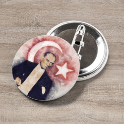 Türk Bayraklı Atatürk Portresi online tasarla