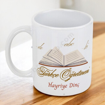 Türkçe Öğretmeni Tasarımlı Kupa online tasarla