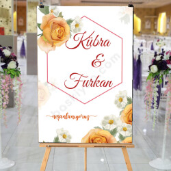 Turuncu Gül Tasarm Afiş online tasarla