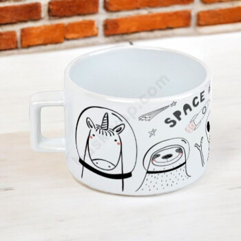 Uzay Kendin Tasarla Baskılı Fincan online tasarla