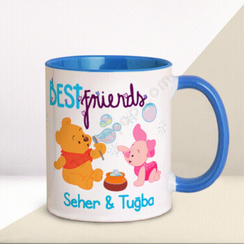 Winnie The Pooh Best Friend Tasarımlı Kupa online tasarla
