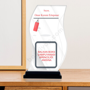 Yarışma Katılımcılarına Özel Kristal Plaket online tasarla