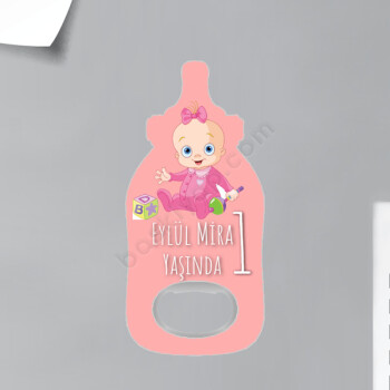 Yaş Konseptli Biberon Magnet Açacak online tasarla