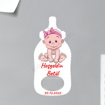 Yeni Doğan Bebek Biberon Magnet Açacak online tasarla