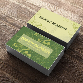 Yeşil Çiçek Tasarımlı Çiçek-Peyzaj Kartviziti online tasarla