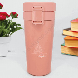 Yılbaşı Çam Tasarımlı Çelik Termos online tasarla