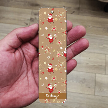 Yılbaşı Konseptli 3 Metal Kitap Ayracı online tasarla