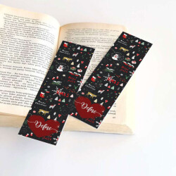 Yılbaşı Konseptli 6 Kitap Ayracı online tasarla