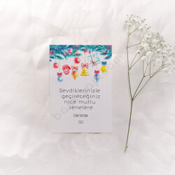 Yılbaşı Konseptli Anı Kartı 2 online tasarla