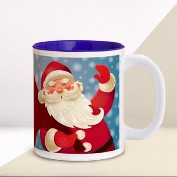 Yılbaşı Özel İçi Lacivert Kupa online tasarla