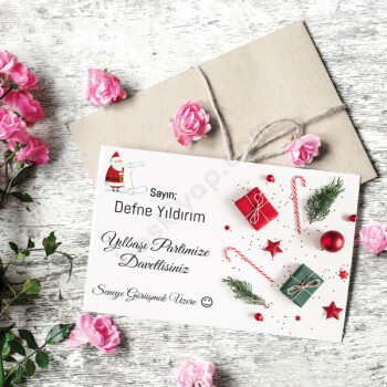 Yılbaşı Partisine Özel Davetiye online tasarla