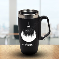 Yılbaşı Tasarımlı 3 Termos online tasarla