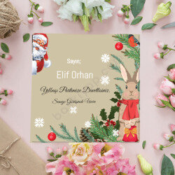 Yılbaşına Özel 15X15 Davetiye online tasarla