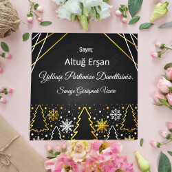 Yılbaşına Özel 15X15 Davetiye 3 online tasarla