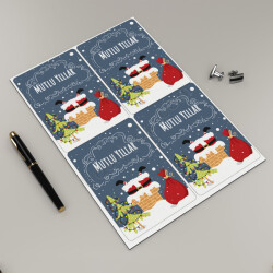 Yılbaşına Özel Dilek Etiketleri online tasarla