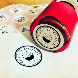 Yıldızlı Kitap Kaşesi online tasarla