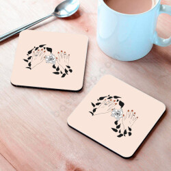 Zarif Eller Tasarım Bardak Altlığı online tasarla