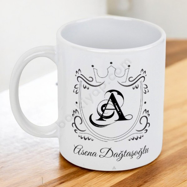 Taç Çerçeve Tasarımlı Kişiye Özel Kupa online tasarla