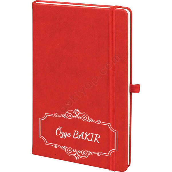 Tarihsiz Kırmızı Defter Ajanda Tasarla – Tarihsiz Kırmızı Ajanda / Defter 13X21Cm tasarımı