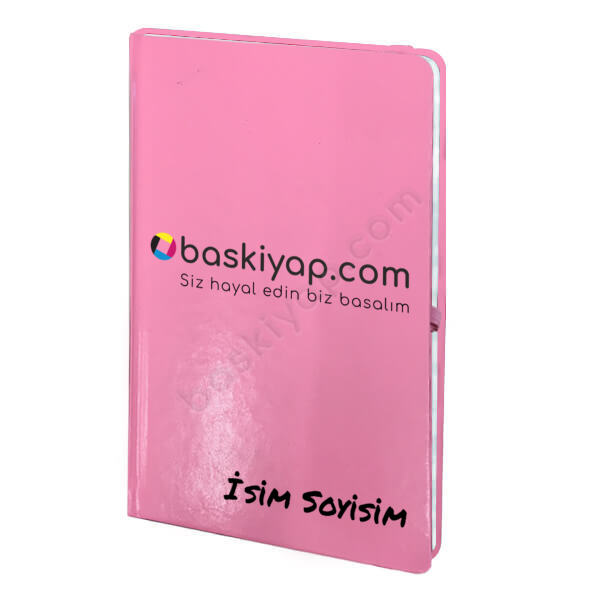 Tarihsiz Pembe Ajanda / Defter online tasarla