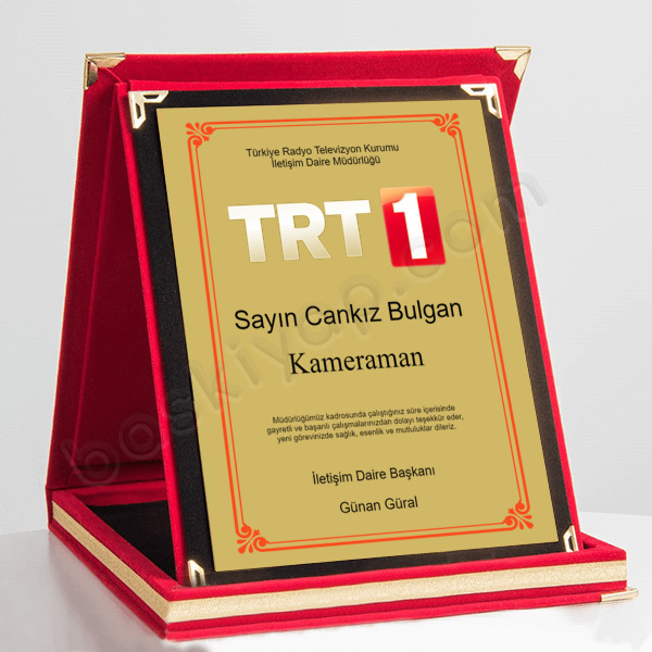 Tayin Olan Personel Teşekkür Plaketi Örneği online tasarla