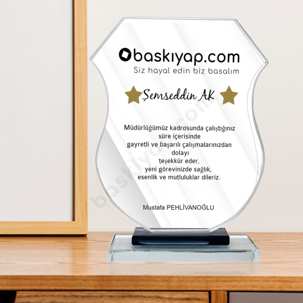 Tayin Olanlara Özel Teşekkür Plaketi online tasarla