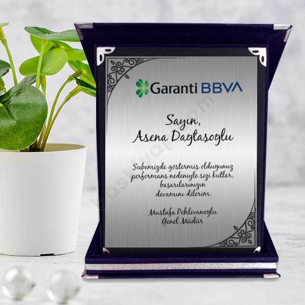 Tebrik Lacivert Plaket online tasarla