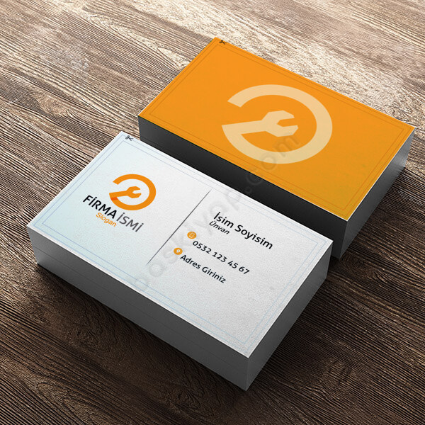 Tek Yön Oto Servis Kartvizit Tasarımı online tasarla