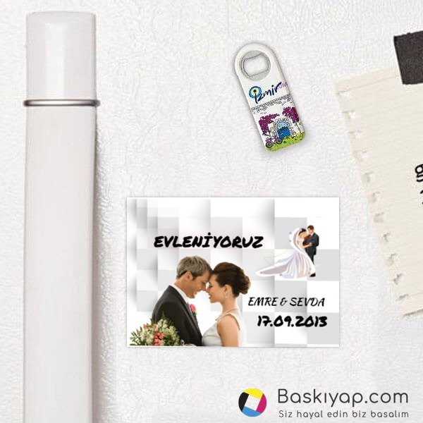 Teşekkür Düğün Magnetleri online tasarla