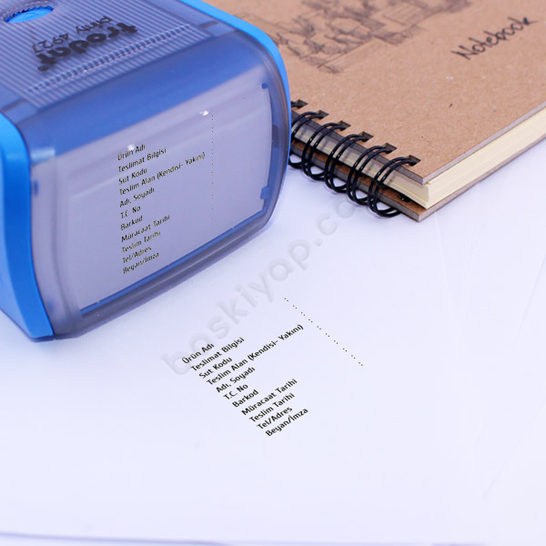 Teslimat Şablonu Kaşe online tasarla