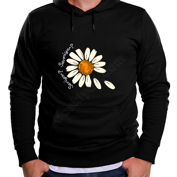 Seviyor Sevmiyor Temalı Sevgiliye Özel Hoodie Sweatshirt online tasarla