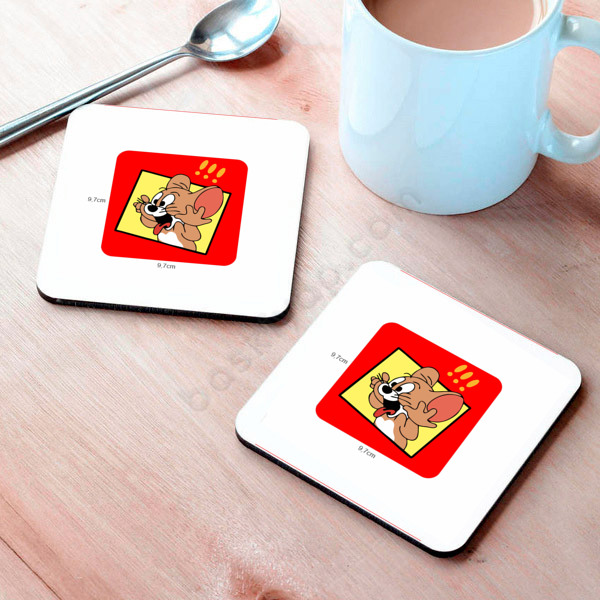 Tom Ve Jerry Tasarım 3 Bardak Altlığı online tasarla