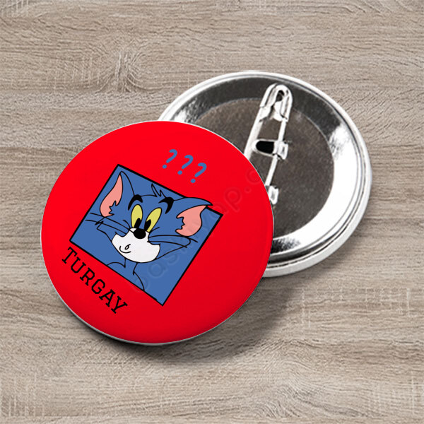Tom Ve Jerry Tasarım Buton Rozet online tasarla