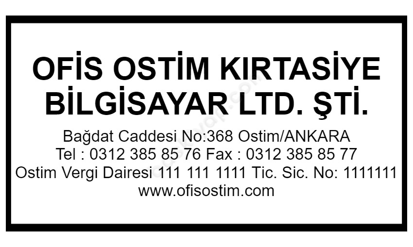 Trodat 4929  Çeçeveli Firma Kaşesi online tasarla