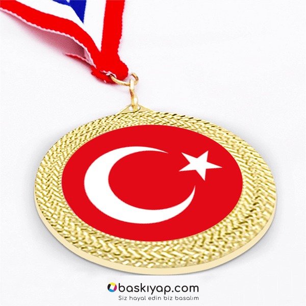 Türk Bayraklı Madalya online tasarla
