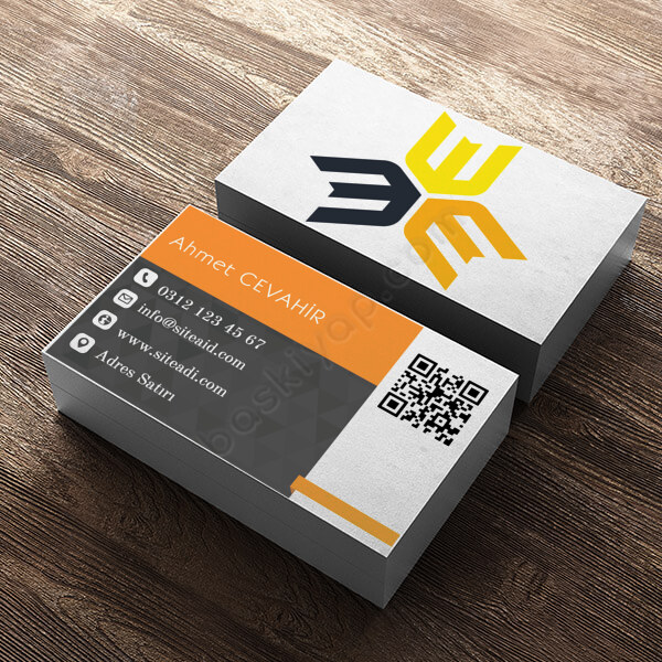 Turuncu Tasarım Kartvizit online tasarla