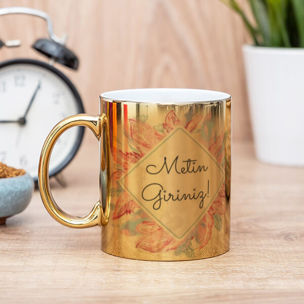 Tüylü Çerçeveli Gold Kupa online tasarla