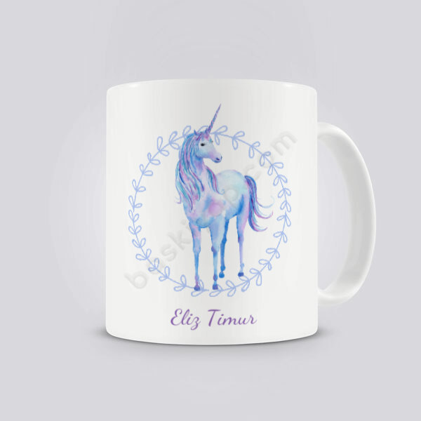 Unicorn Tasarım İsme Özel Kendin Tasarla Kupa online tasarla