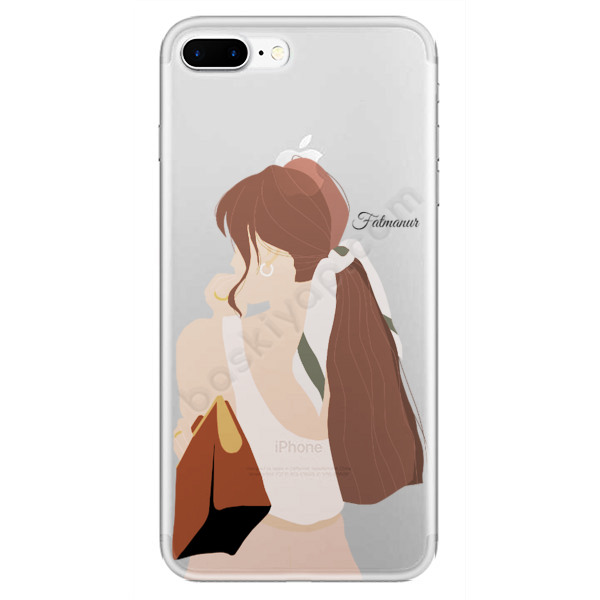 Uzun Saçlı Kız Tasarımlı Iphone 7 Plus Kılıf online tasarla