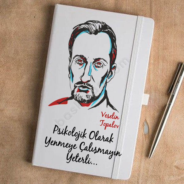 Veselin Topalov Tasarımlı Beyaz Ajanda online tasarla