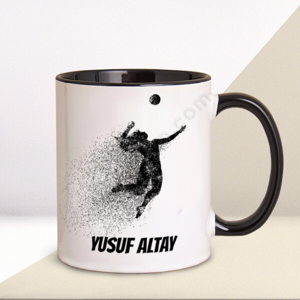 Voleybol Tasarım 9 Siyah Kupa online tasarla